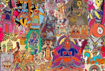madhubani collage by Prakansh Rathore