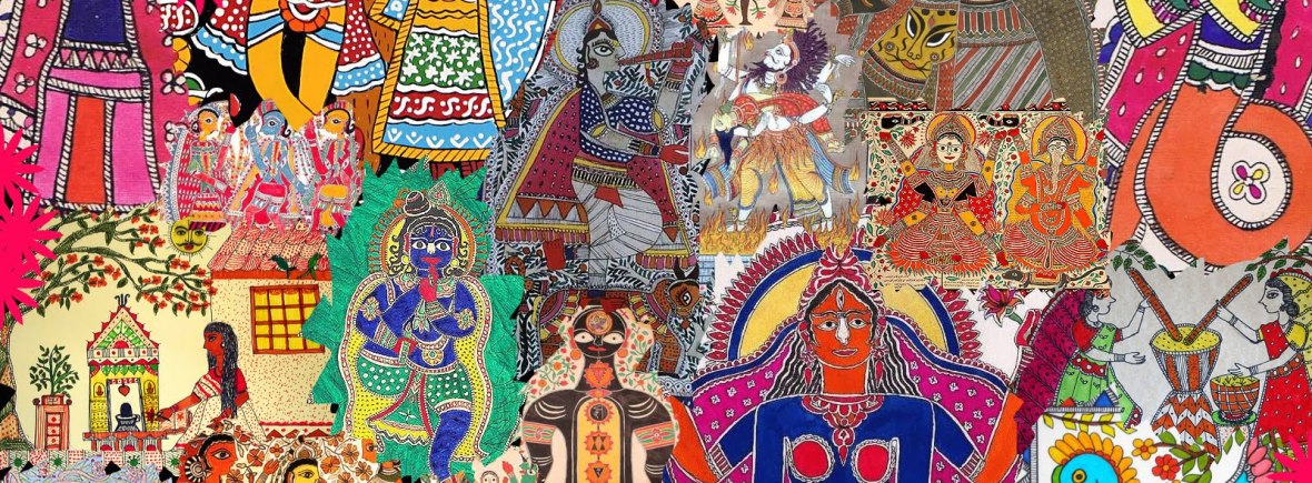 madhubani collage by Prakansh Rathore